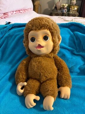 Cute Brown Plush Monkey Stuffed Animal - Soft Huggable Toy
